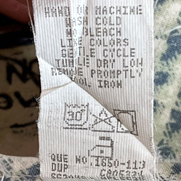 Woolrich Rugged Outdoor Shirt Long Sleeve Fishing Print Lake Vintage USA Large - Picture 9 of 10